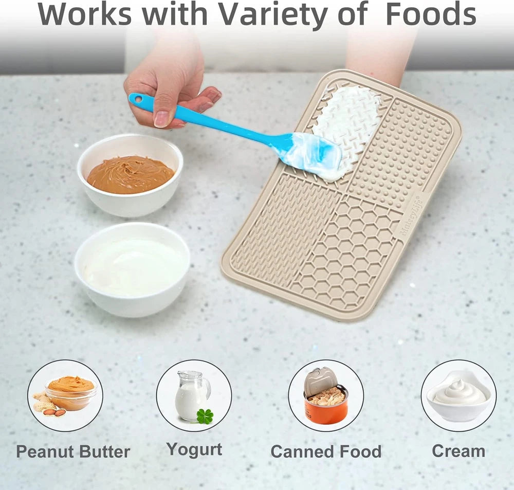 Textured Silicone Animal Lick Mat
